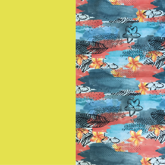 Maillot de bain - Jaune Frangipaniers - Choos-in - Villefranche sur mer