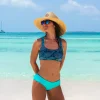 Maillot de bain Brassière - Fleurs Géo- Choos-in - Villefranche sur mer